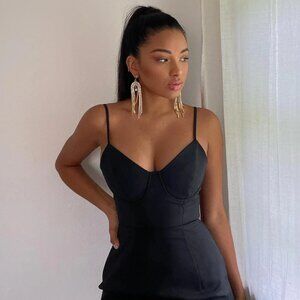 Princess Polly Novella dress (black)